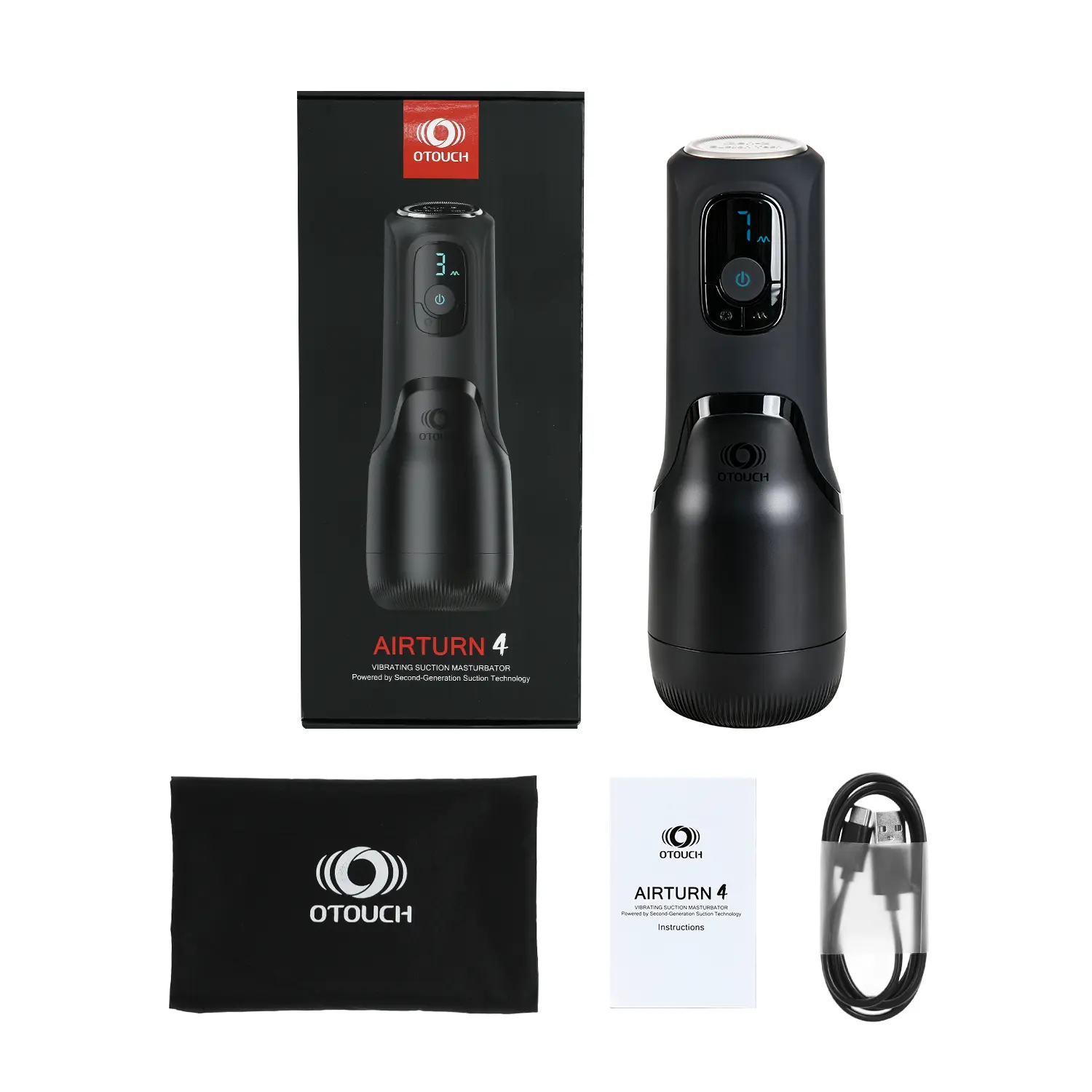 XS7: Smart Auto Stroker with Gen 2 Contraction, Suction & Vibration