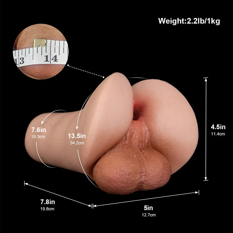 Rebecca: Gay Pocket Pussy with Realistic Silicone Ass Canal & Scrotum