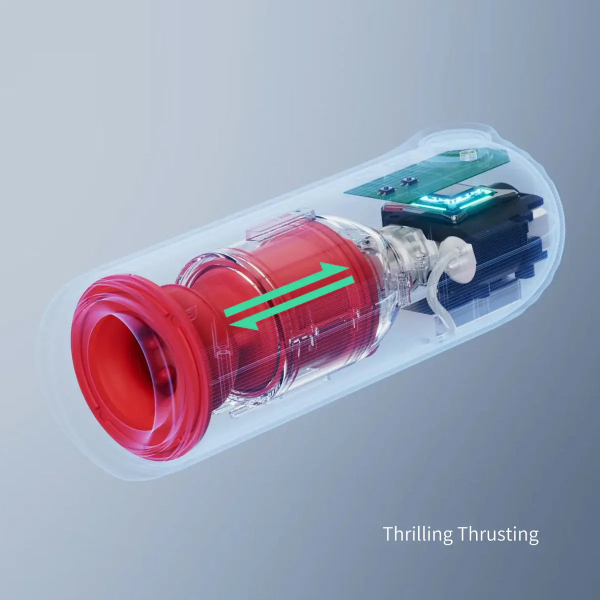 XT9: Waterproof Male Stroker with 360° Contraction, Thrusting & Vibration