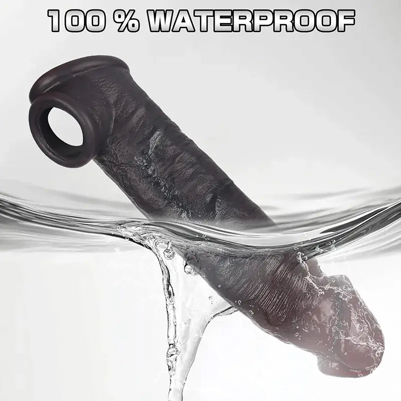8.2" x 1.9" Realistic Liquid Silicone BBC Penis Sleeve