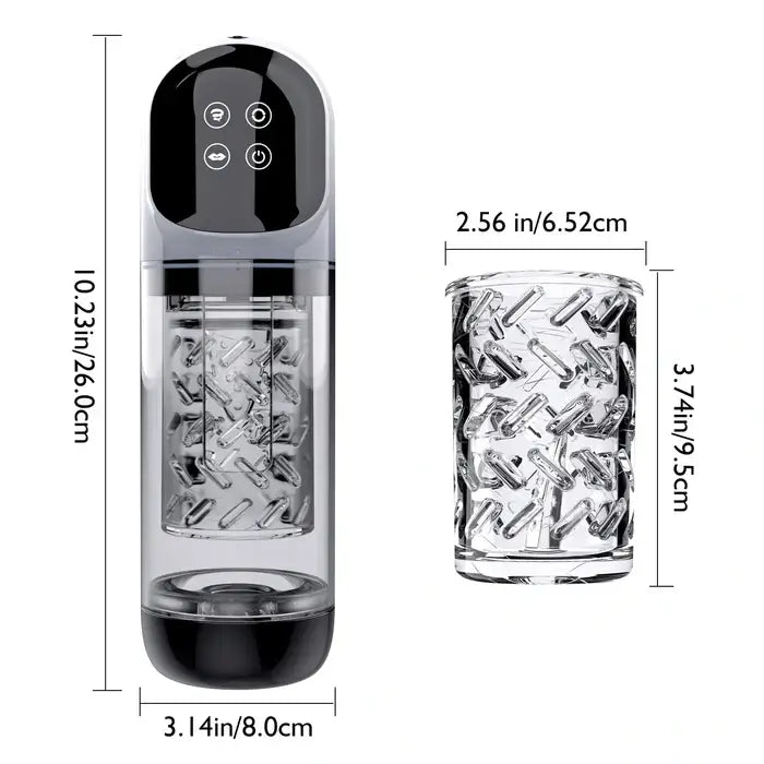 XR3 Plus: 2 In 1 Full Waterproof Blowjob Stimulator Water Vacuum Pump