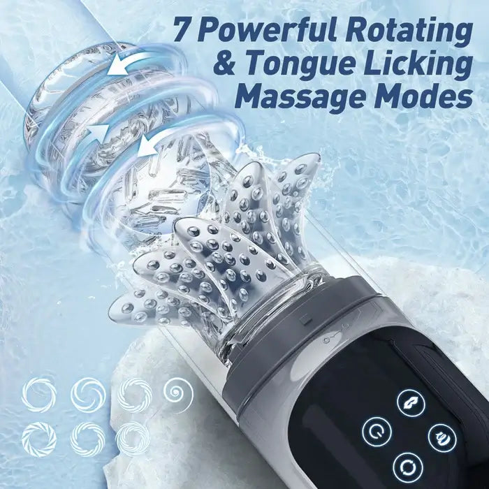 XR3 Plus: 2 In 1 Full Waterproof Blowjob Stimulator Water Vacuum Pump