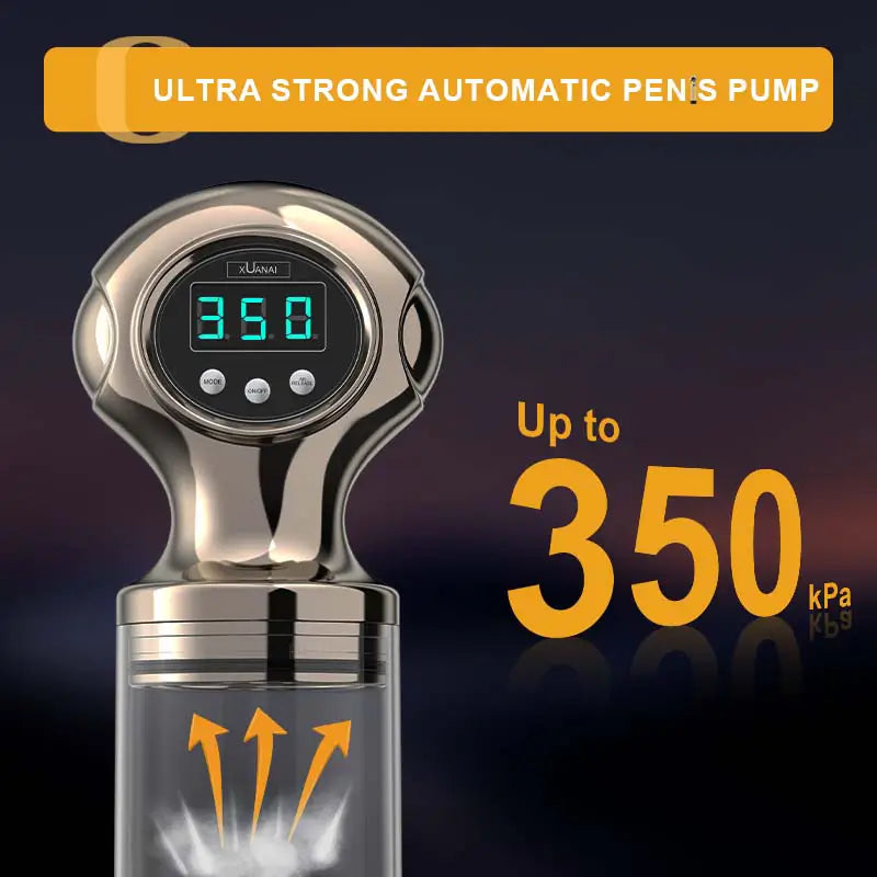 XP15: Electric Penis Enlargement Vacuum Pump With 2 Sleeves