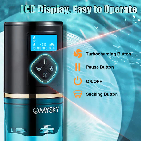 XP6: Electric Water Penis Pump With 6 Suction Modes LED Display