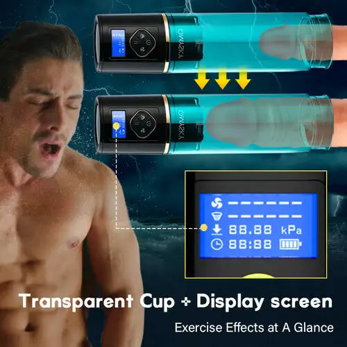 XP6: Electric Water Penis Pump With 6 Suction Modes LED Display