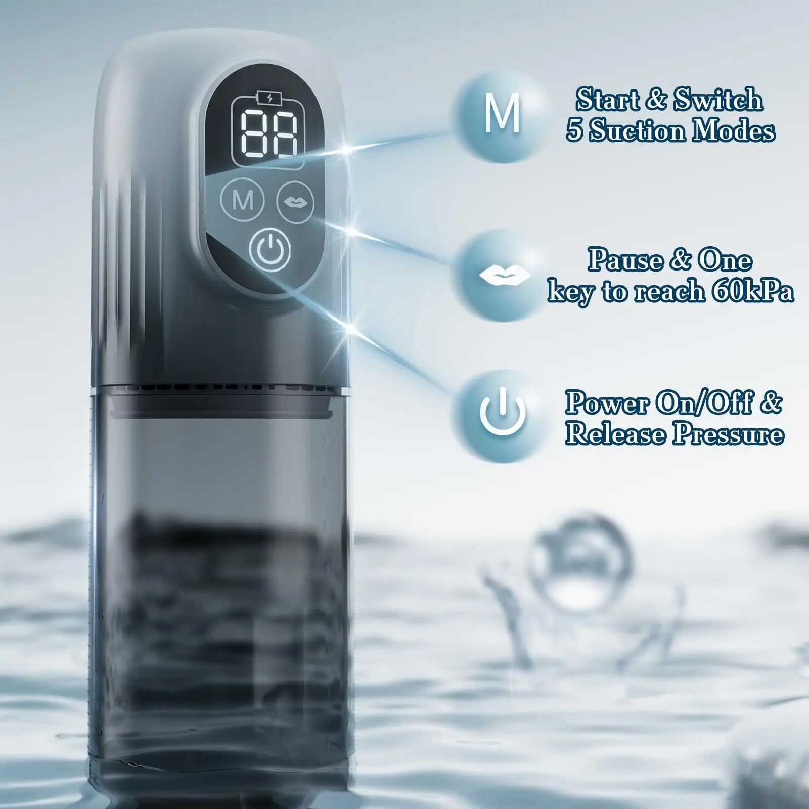 XP2: Electric Water Penis Pump With 6 Training Modes