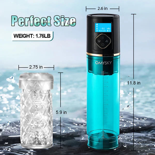 XP6: Electric Water Penis Pump With 6 Suction Modes LED Display