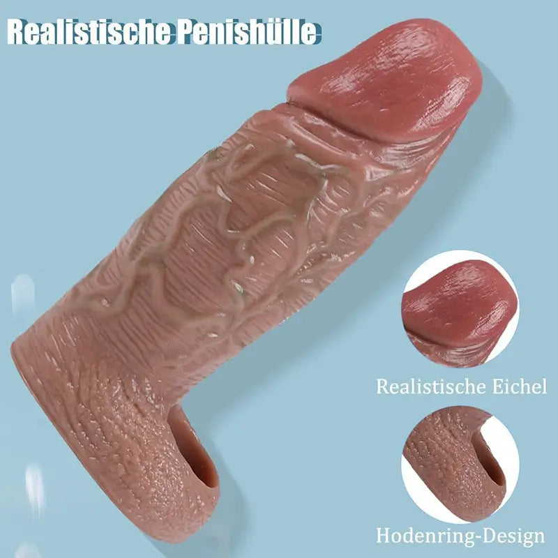 5.31" x 2.16" Fat Cock Sleeve with Ring