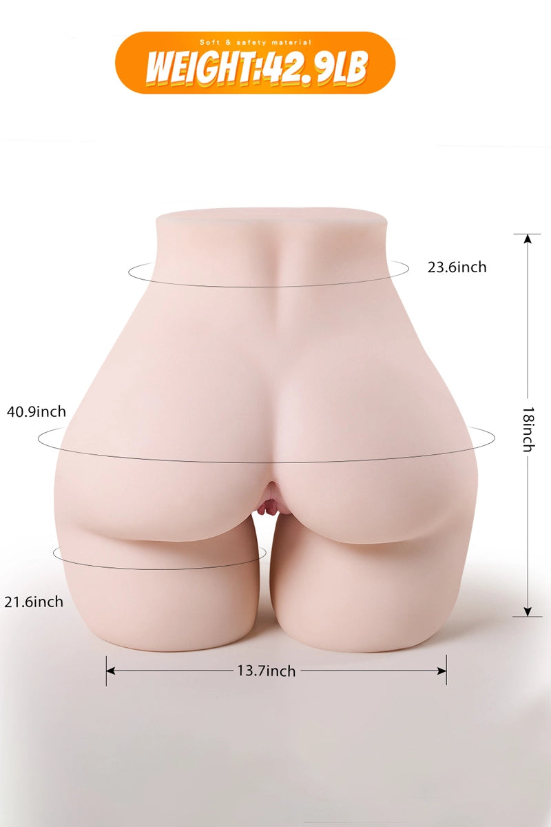 Gena: 42.9LB BBW Realistic Big Ass Torso for Men