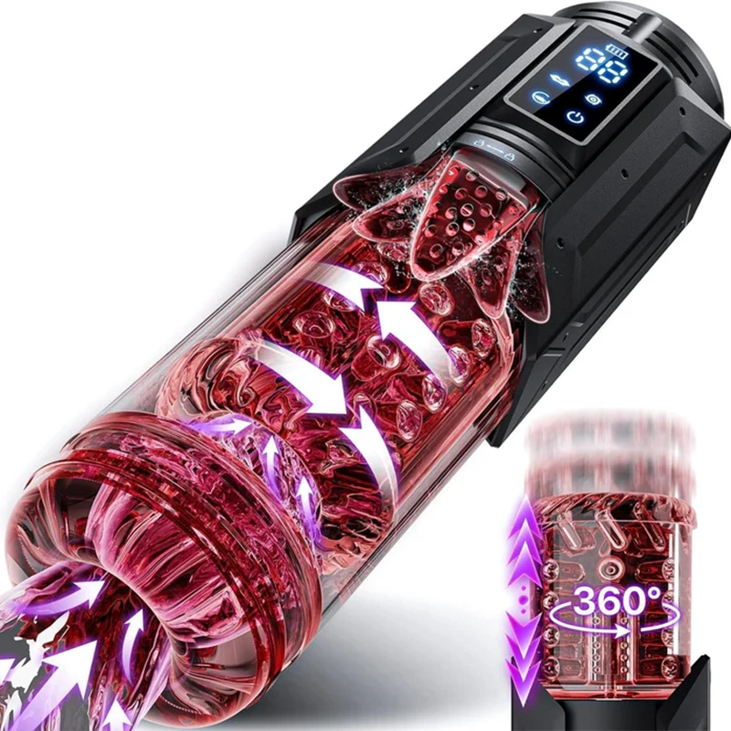XT20 Pro: App-Control Hands Free Blowjob Masturbator with Thrusting Rotating Sucking Licking Modes