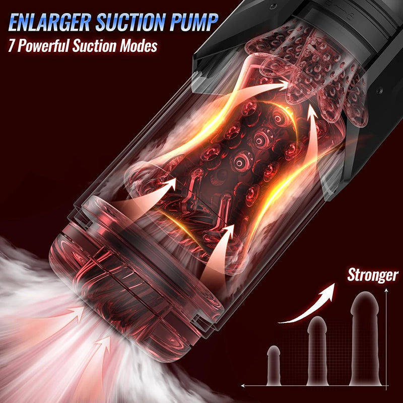 XT20 Pro: App-Control Hands Free Blowjob Masturbator with Thrusting Rotating Sucking Licking Modes