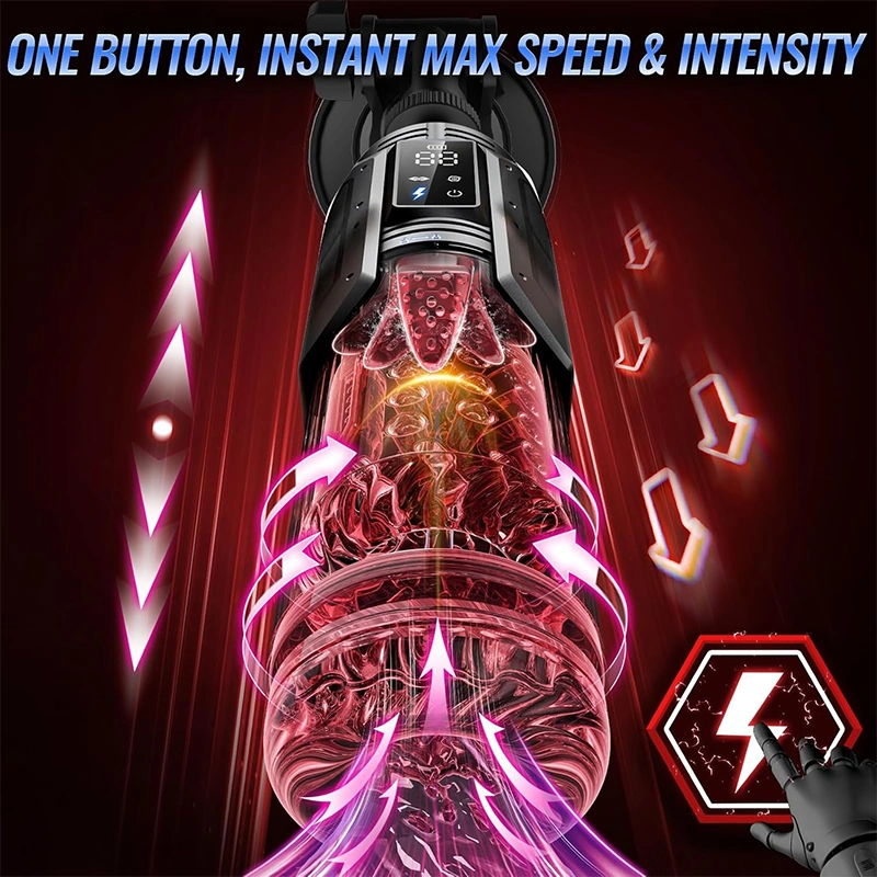 XT20 Pro: App-Control Hands Free Blowjob Masturbator with Thrusting Rotating Sucking Licking Modes