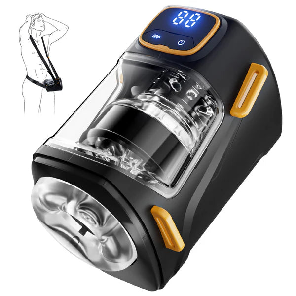 XT2: Wearable 9 Thrusting & Vibrating Hands Free Male Stroker