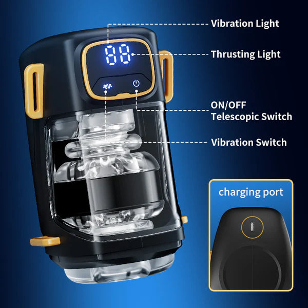 XT2: Wearable 9 Thrusting & Vibrating Hands Free Male Stroker