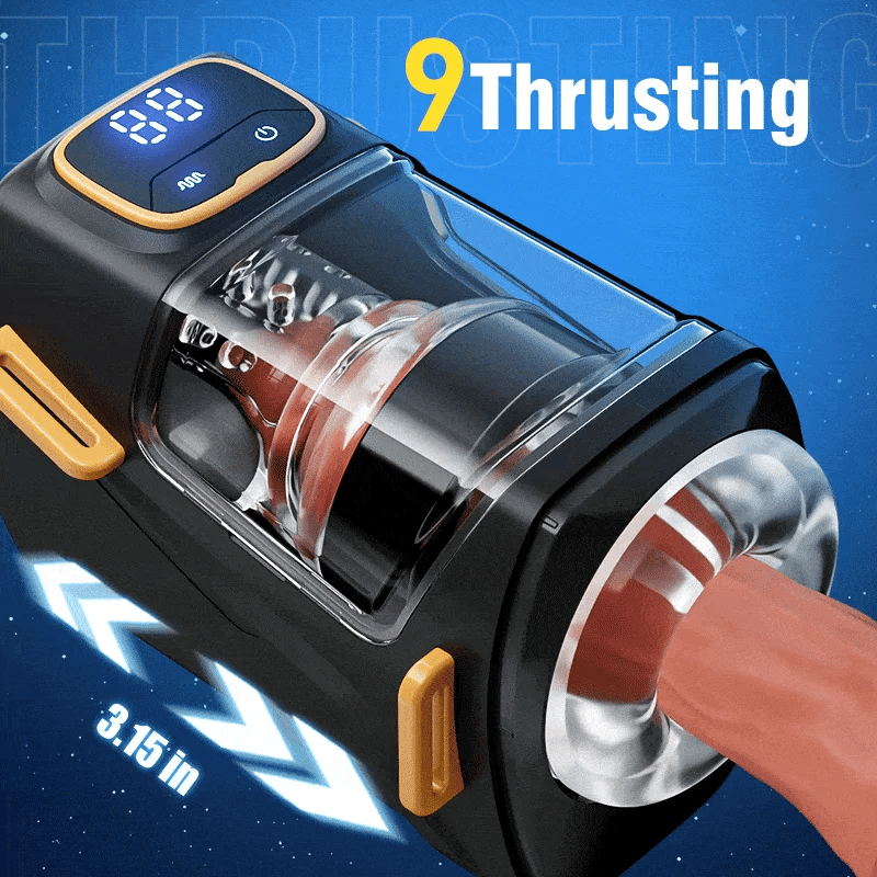 XT2: Wearable 9 Thrusting & Vibrating Hands Free Male Stroker