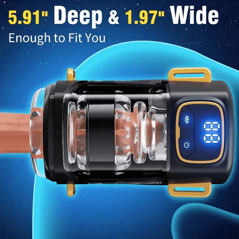 XT2: Wearable 9 Thrusting & Vibrating Hands Free Male Stroker