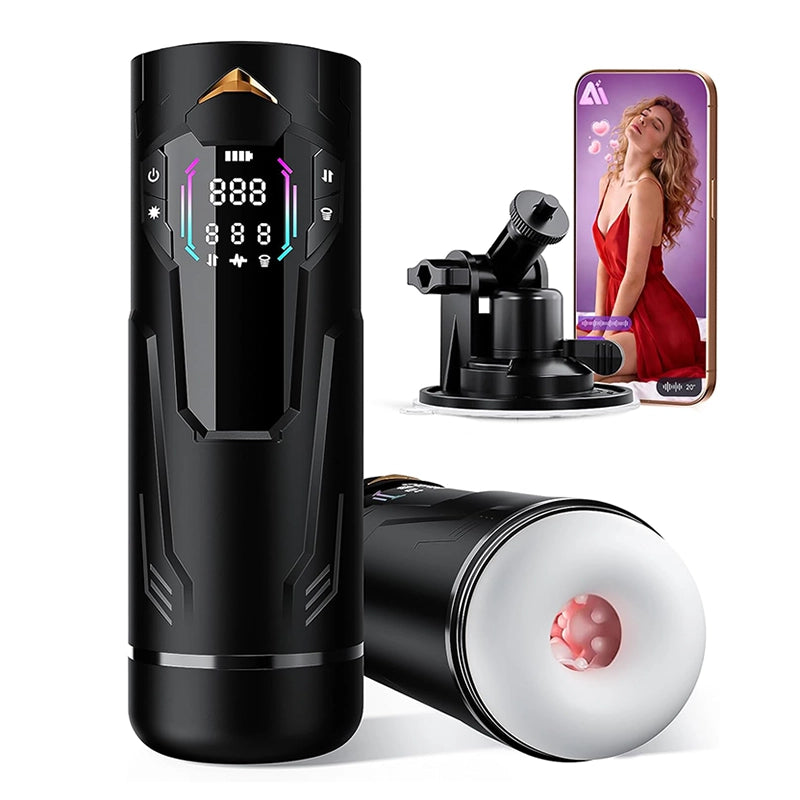 XT4: Hands Free Masturbators with 7 Thrusting & Sucking & Vibration Modes