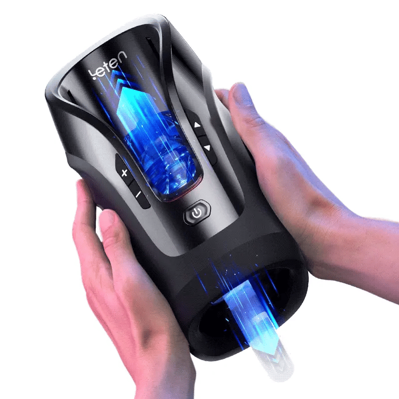 Leten Cannon King Mini Auto Stroker in hand, demonstrating easy use.