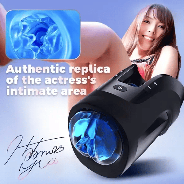 Leten Cannon King Mini with realistic replica of actress's intimate area for lifelike sensation
