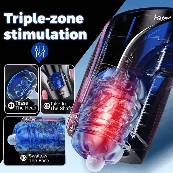 Leten Cannon King Mini with triple-zone stimulation for a complete and intense experience