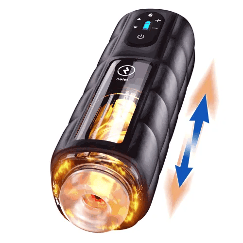 Leten Zero Gravity: 10 Frequency 6 Speed Thrusting Vibrating Stroker with 360° Infrared Heated