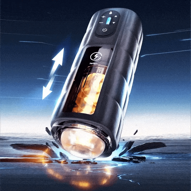 Leten Zero Gravity: 10 Frequency 6 Speed Thrusting Vibrating Stroker with 360° Infrared Heated