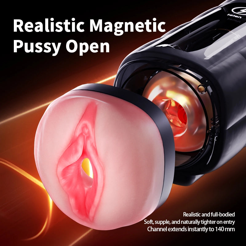 Leten Zero Gravity: 10 Frequency 6 Speed Thrusting Vibrating Stroker with 360° Infrared Heated
