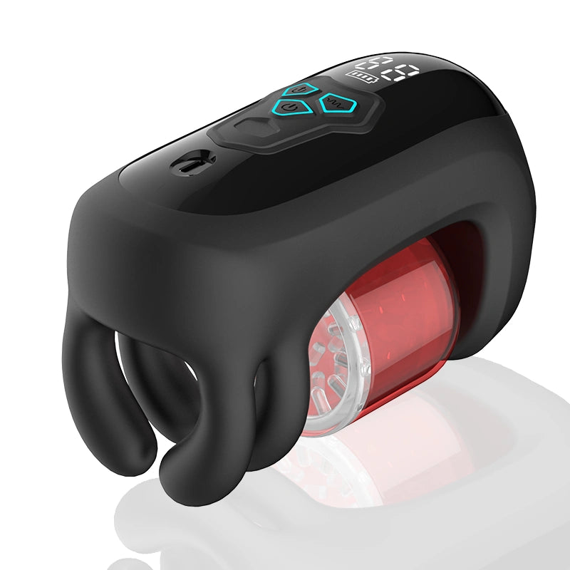XG10: Male Glans Trainer Masturbator with 9-Frequenc Bite & Rotation & Vibration Modes
