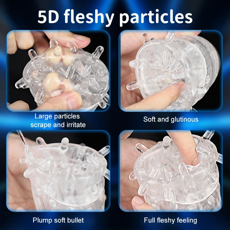 XG10: Male Glans Trainer Masturbator with 9-Frequenc Bite & Rotation & Vibration Modes