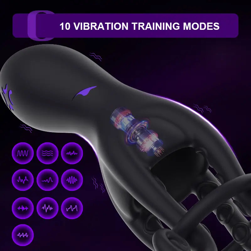 XG11: Octopus Male Glans Trainer with 10 Vibration Modes