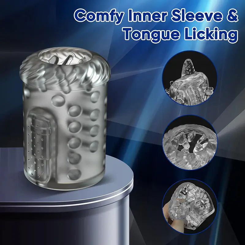 XR6: Rotating Vibrating Male Thrusting Masturbator with Tongue Licking