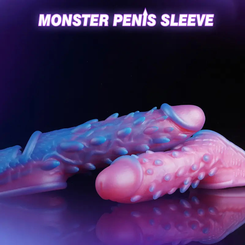 7.8" x 1.85" Monster Penis Sleeve for Couples