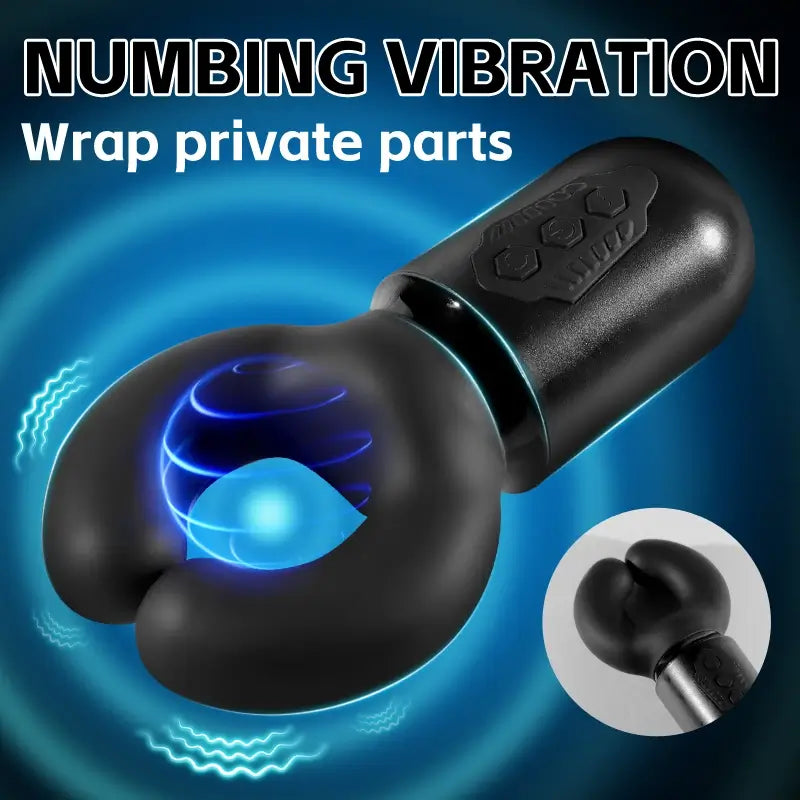 XG19: Waterproof Penis Glans Stimulator with 10 Clipping Vibrating