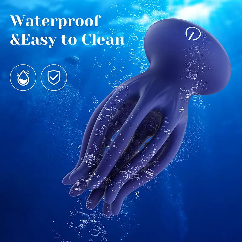 XG16: Octopus Tentacle Penis Glans Trainer with 10 Vibration Modes