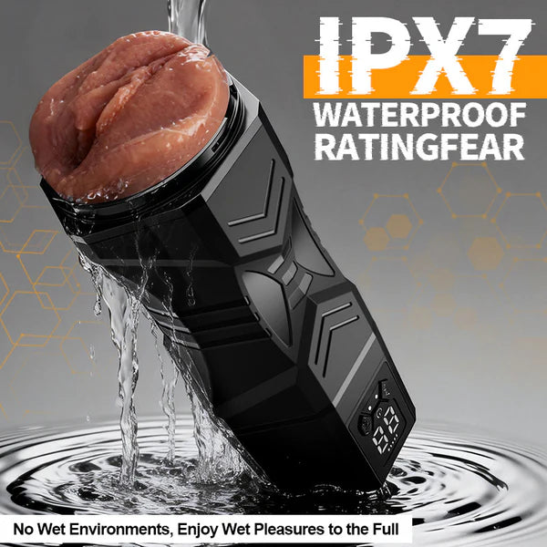 XV10: Realistic Milf Labia Electric Vagina Masturbator with 5 Suction 9 Vibration Modes