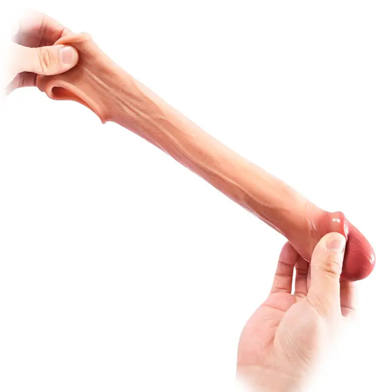 7.3" x 1.77" Silicone Realistic Penis Extension