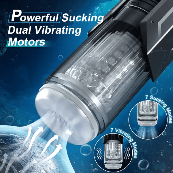 XT20: Sucking Vibrating Thrusting Rotating Stroker 100% Waterproof