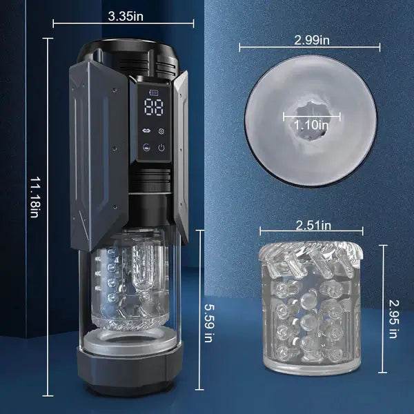 XT20: Sucking Vibrating Thrusting Rotating Stroker 100% Waterproof