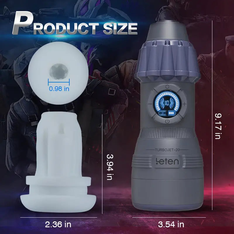 Leten TurboJet: 10 Modes Sucking Toy For Men