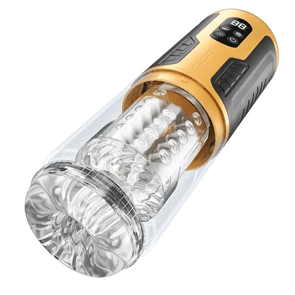 XR15: Licking Massage Thrust Rotation Vibrating One-Key Burst Stroker