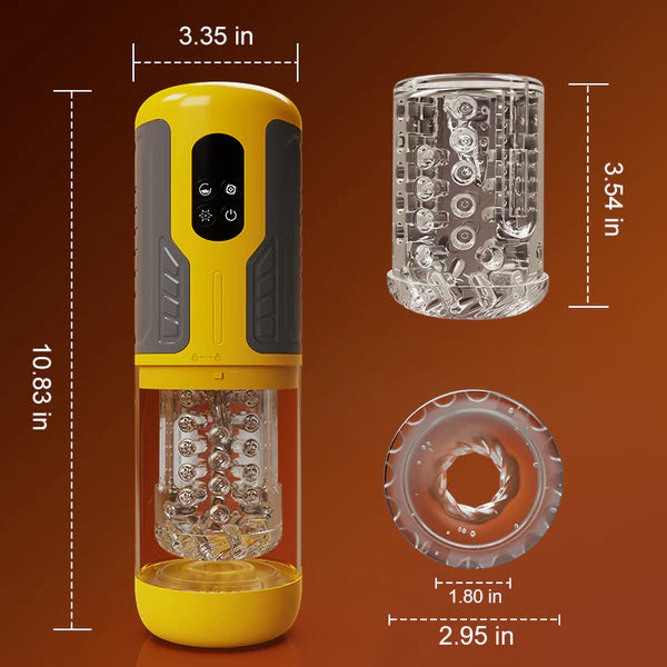 XR15: Licking Massage Thrust Rotation Vibrating One-Key Burst Stroker