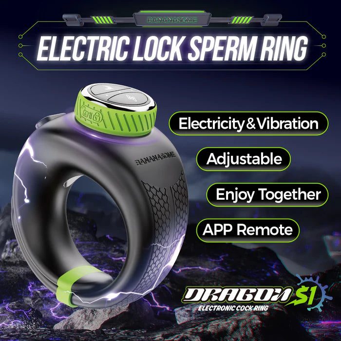 PR1: Adjustable Size App Control Electro-Stim & Vibrating Cock Ring