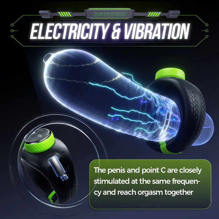 PR1: Adjustable Size App Control Electro-Stim & Vibrating Cock Ring