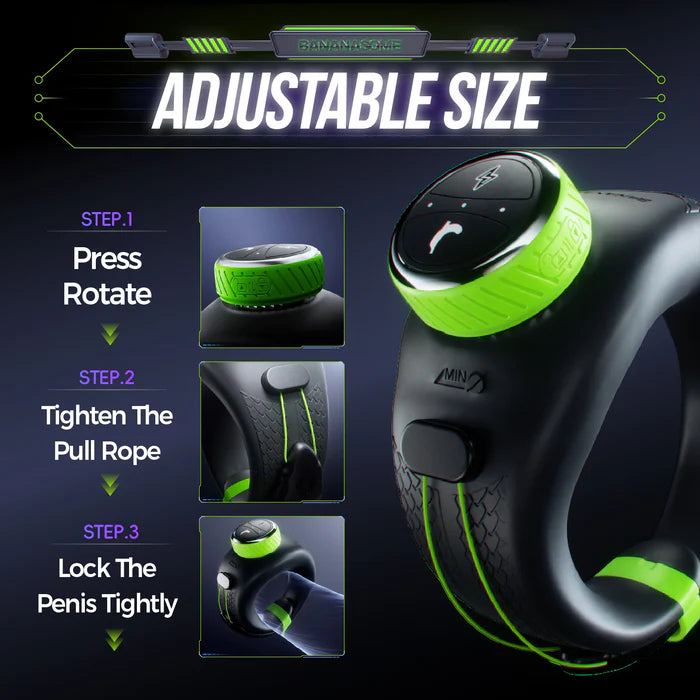 PR1: Adjustable Size App Control Electro-Stim & Vibrating Cock Ring