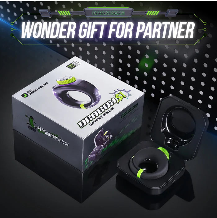 PR1: Adjustable Size App Control Electro-Stim & Vibrating Cock Ring