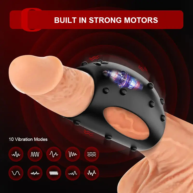 PR2: Wearable 10 Vibrating Ring for Penis