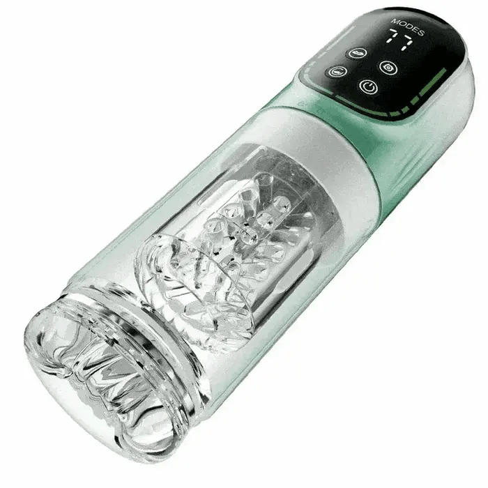 Waterproof blowjob machine with 7 suction modes and 7 vibrating modes.