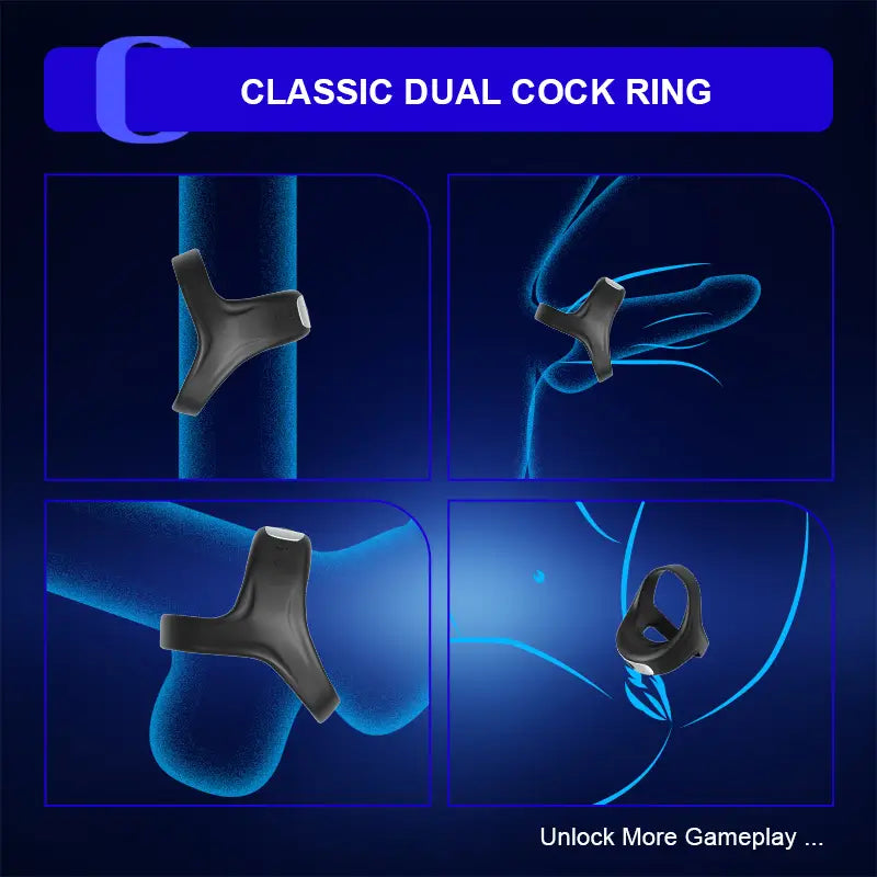 PR7: Waterproof Cock Ring with 10 Powerful Vibrating Modes