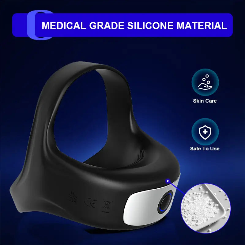 PR7: Waterproof Cock Ring with 10 Powerful Vibrating Modes