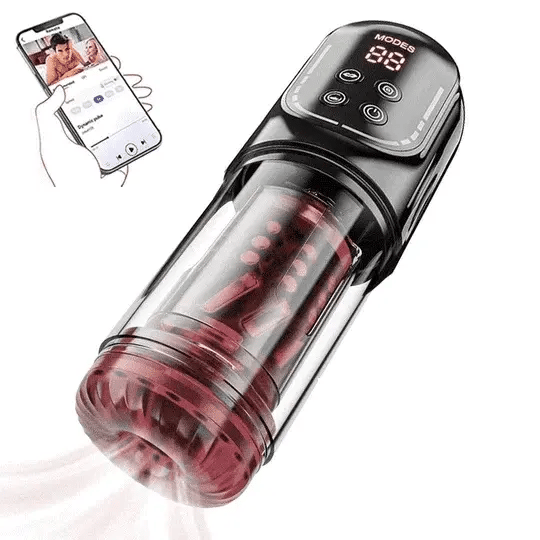 vibrating face massager benefits XR4 Pro: App-Control Waterproof Thrusting Rotating Sucking Vibrating Licking  Blowjob Masturbator